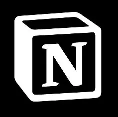 Icone Notion app de produtividade